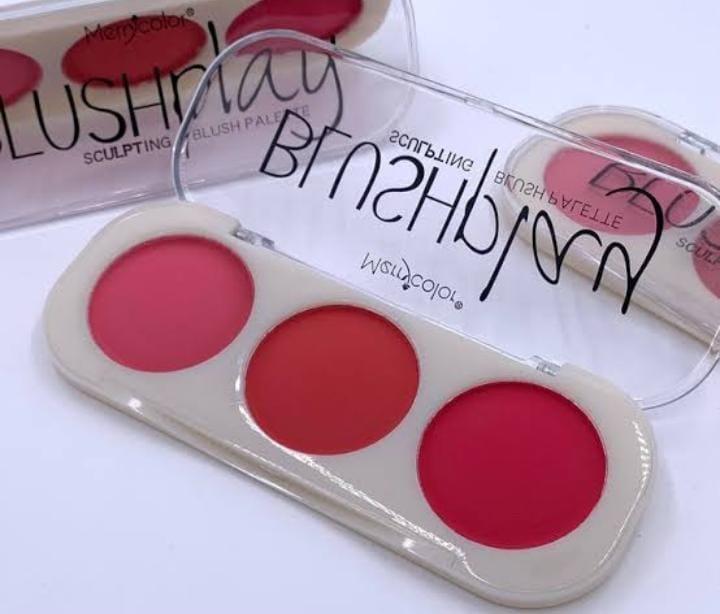 3 Color Blush Kit Matte Berry Pink Red Pakistan