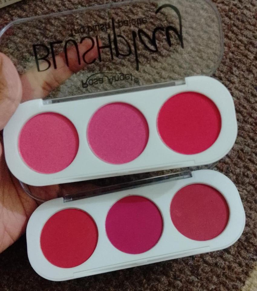 3 Color Blush Kit Matte Berry Pink Red Pakistan