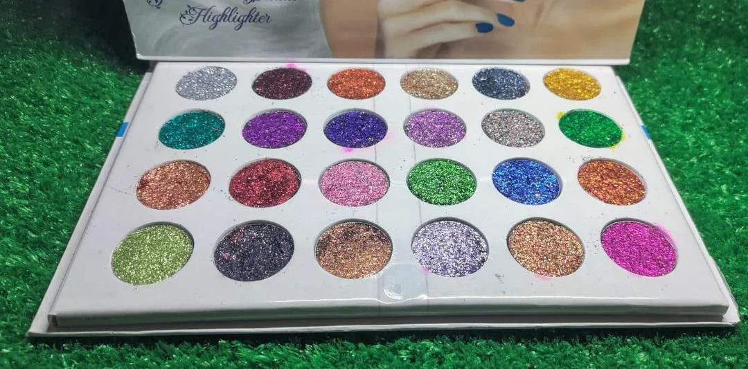 Kashee's Multicolor Glitter Eyeshadow Palette for Pakistani Brides