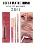 Ultra Matte Lip Gloss & Pencil Set for Pakistani Lips