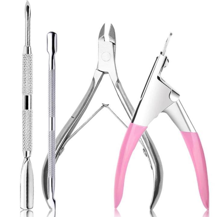 Stainless Steel 4-Piece Nail Care Tool Set