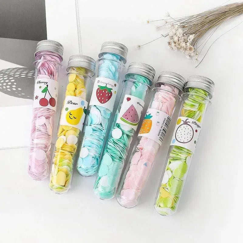 Multicolor Scented Paper Soaps ABS Plastic Travel Kit