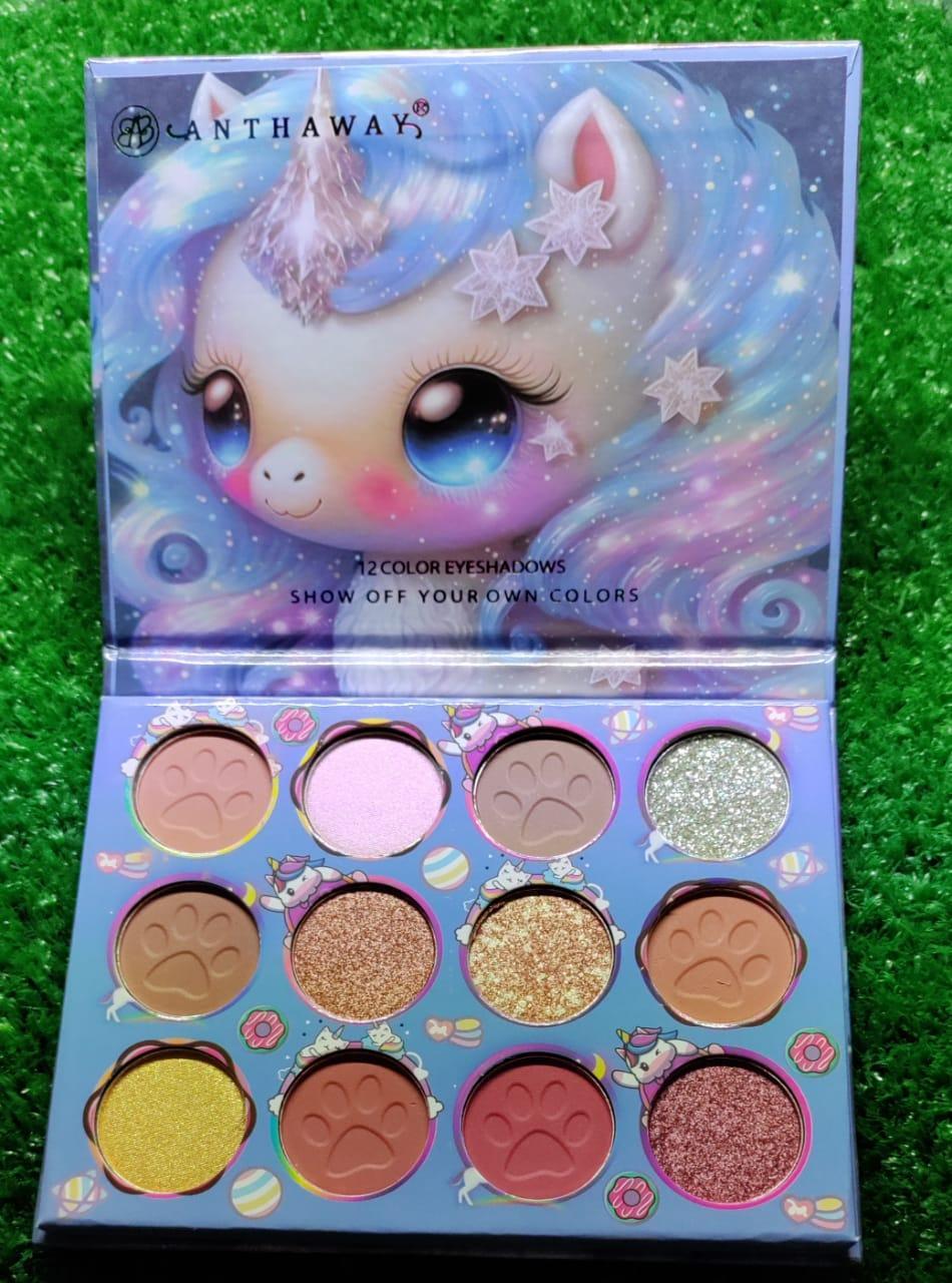 Unicorn Glitter Eyeshadow Palette 12 Shades