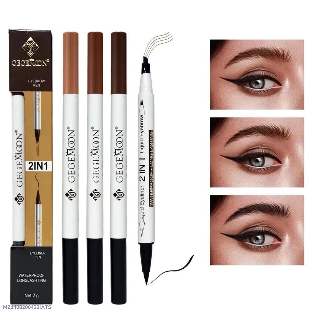 2 In 1 Waterproof Eyebrow & Lash Liner Pen