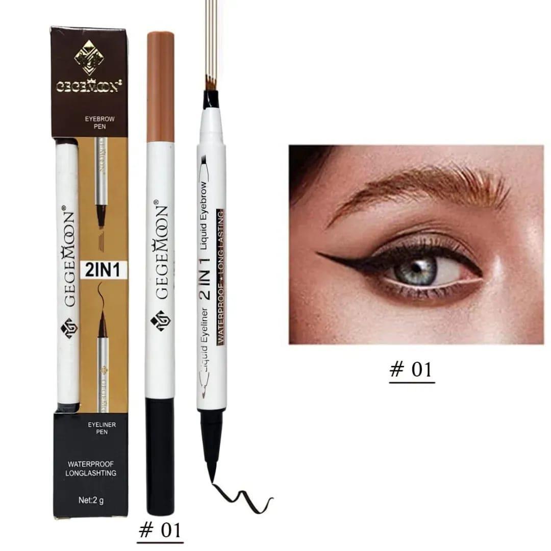 2 In 1 Waterproof Eyebrow & Lash Liner Pen