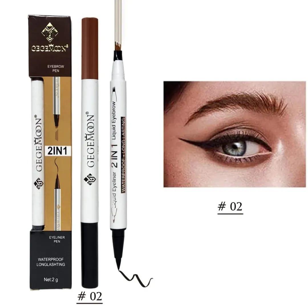 2 In 1 Waterproof Eyebrow & Lash Liner Pen