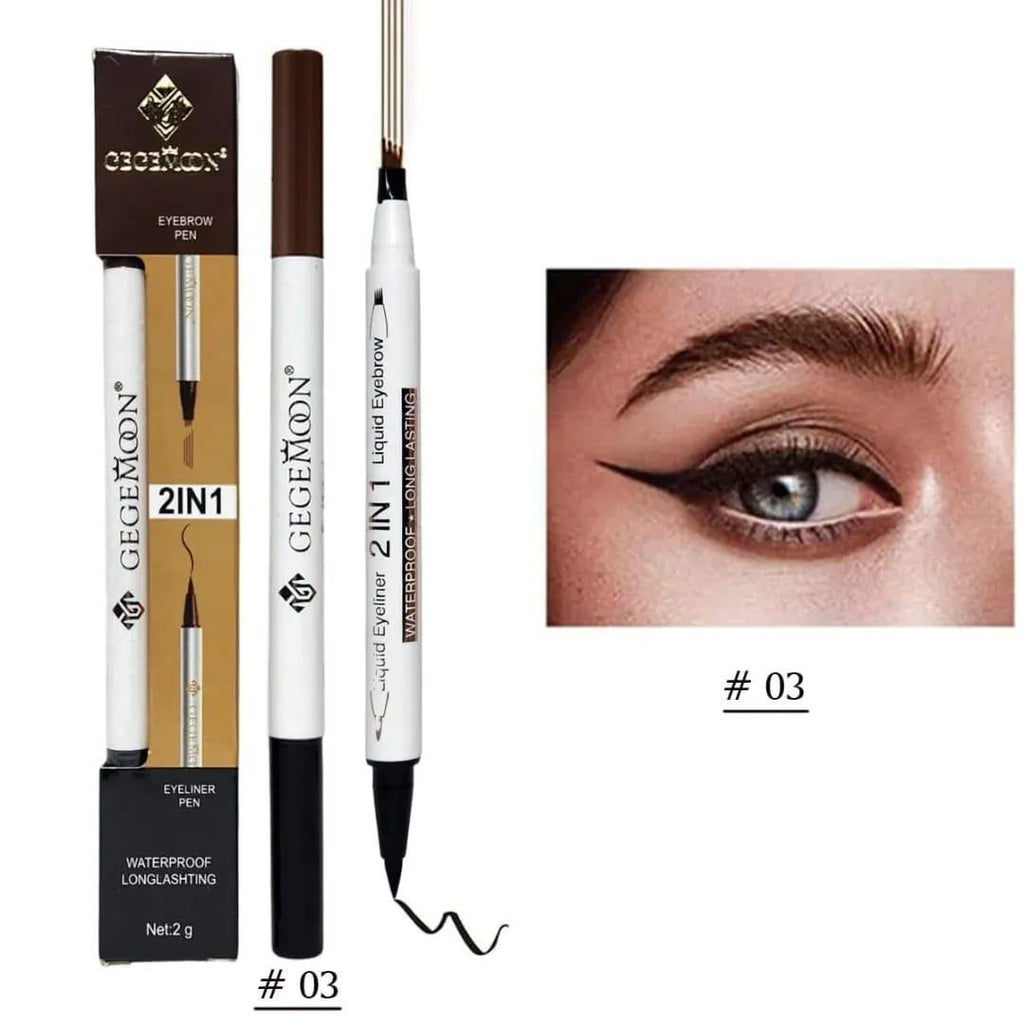 2 In 1 Waterproof Eyebrow & Lash Liner Pen
