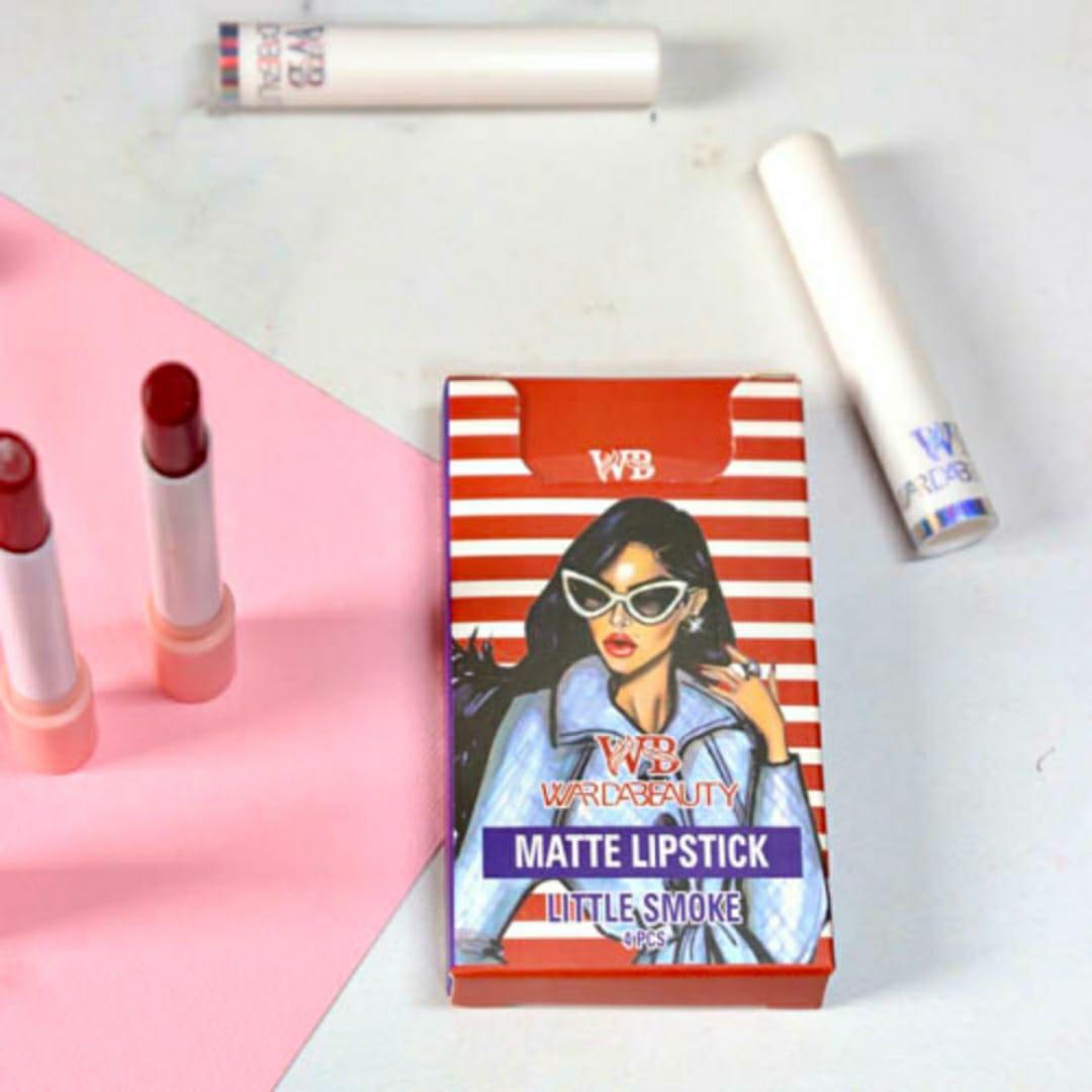High Pigmented Lipstick Set 4 Pcs Creamy Long Lasting