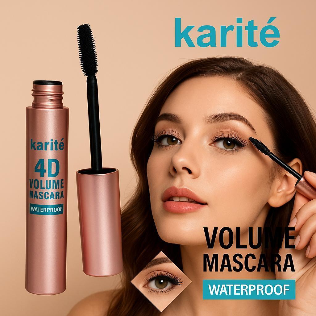 Karite 4D Volumizing Waterproof Mascara 15ml Matte Finish