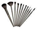 11 Pieces Soft Fluffy Makeup Brush Set - Cosmetics Brush Set - Makeup Brush Kit - Blush and Powder Brushes - Makeup Brushes for Foundation - Without Box