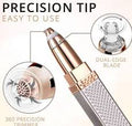 Updated Design 2-in-1 Flawless Eyebrow Trimmer | USB Rechargeable 2in1 Flawless Trimmer With Wire & Cleaning Brush | Eyebrow & Upper Lips Trimmer For Women (Rechargeable)