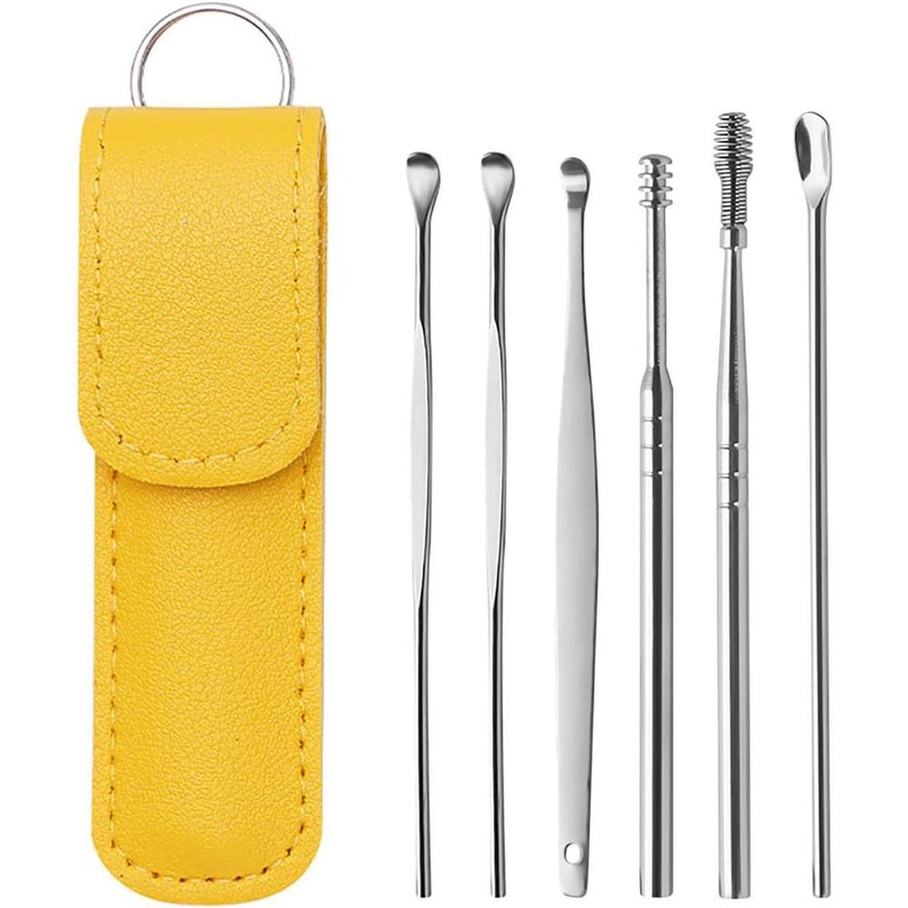 Ear Wax Cleaning Kit Stainless Steel 6 Tools