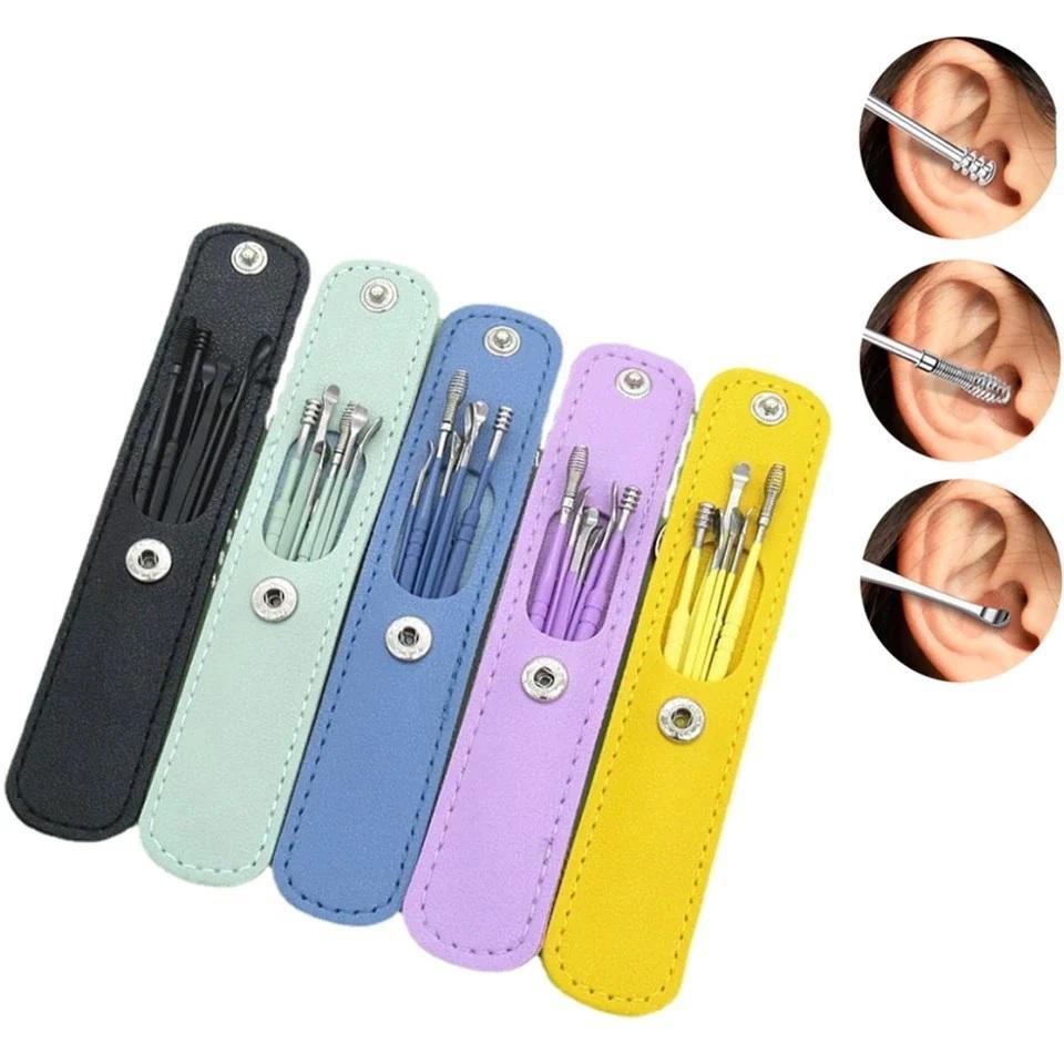 Ear Wax Cleaning Kit Stainless Steel 6 Tools