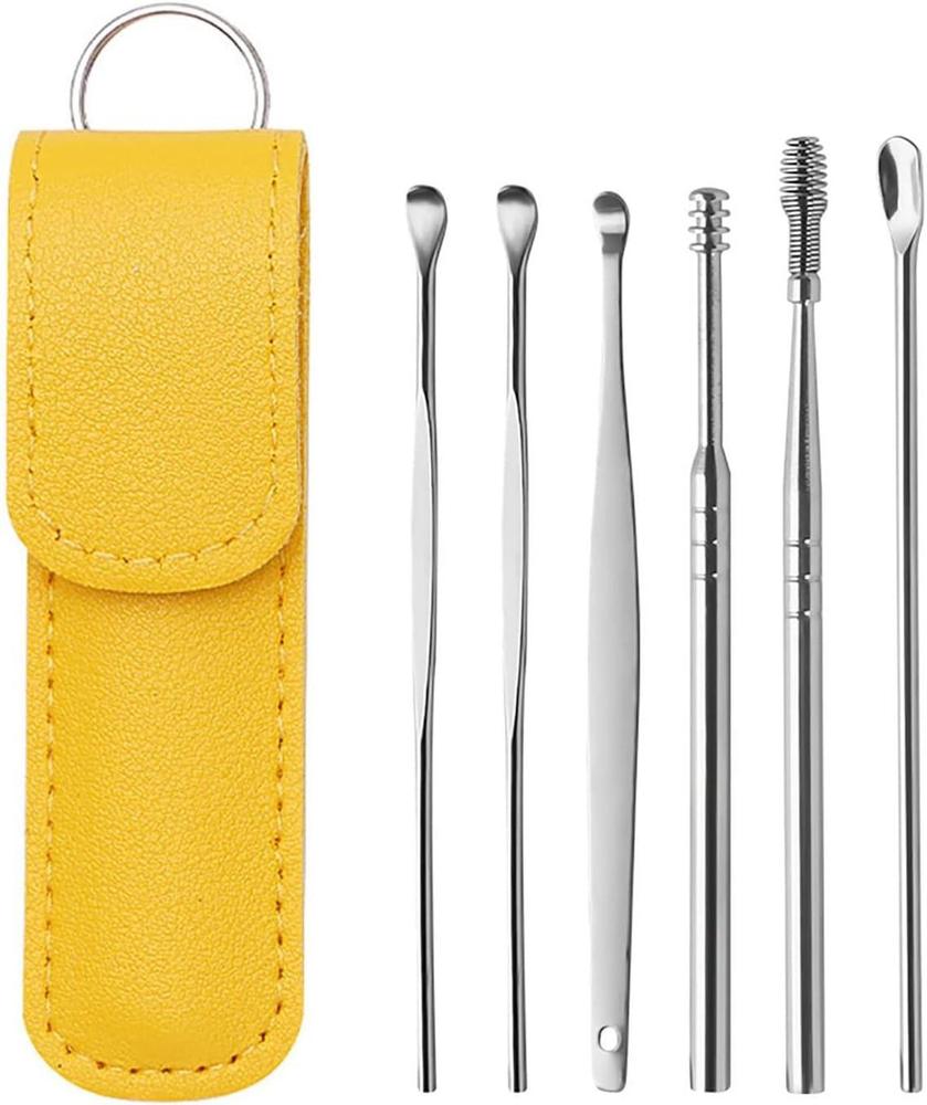 Ear Wax Cleaning Kit Stainless Steel 6 Tools