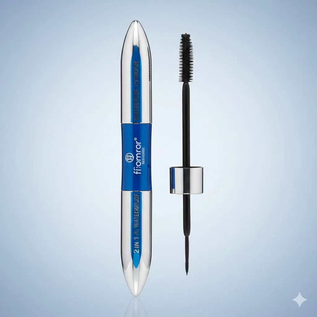 Flormar 2-in-1 Waterproof Mascara Eyeliner Brush