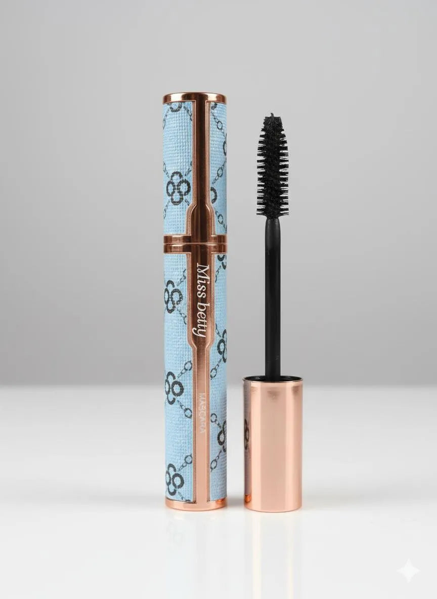 Premium Quality Mascara for Dry Lashes, Rose Gold & Blue Design