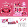 Matte Lip Gloss Red Pack of 6