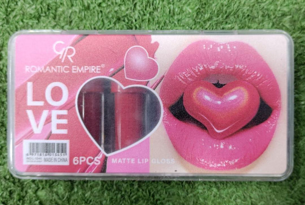 Matte Lip Gloss Red Pack of 6