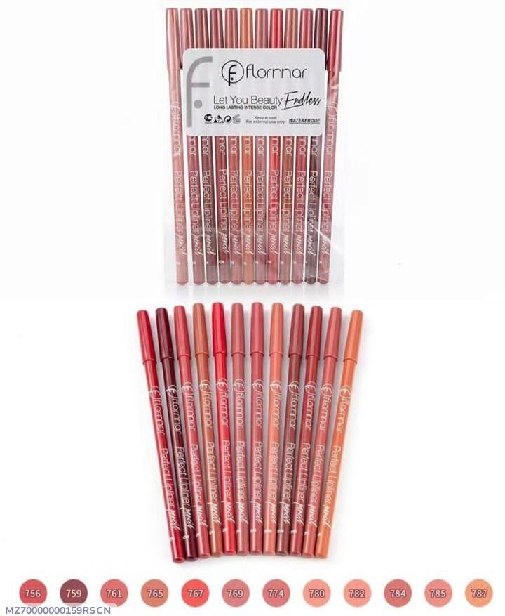Waterproof Lip Pencil Pencil 6 Shades Long Lasting