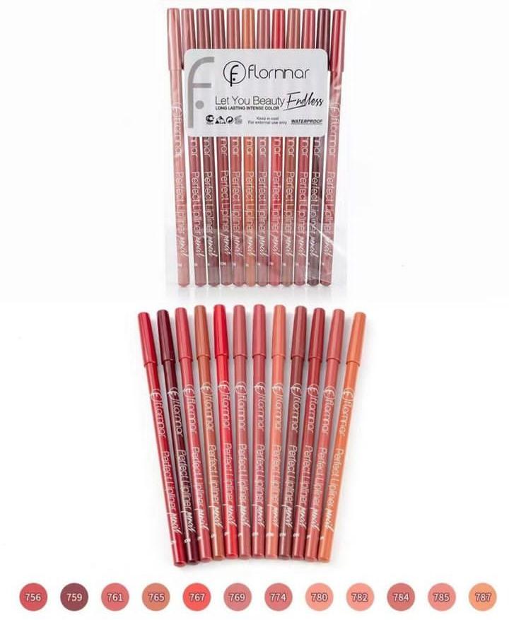 Waterproof Lip Pencil Pencil 6 Shades Long Lasting