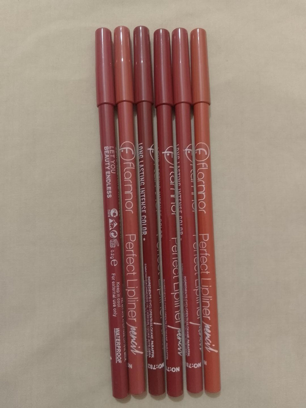 Waterproof Lip Pencil Pencil 6 Shades Long Lasting