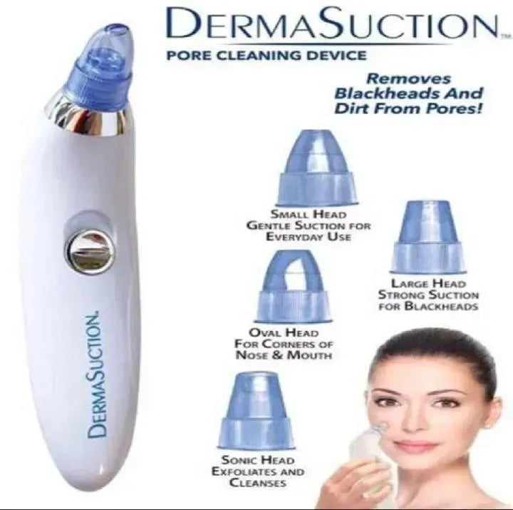 Derma Suction Tool for Clear Skin White Rose Gold
