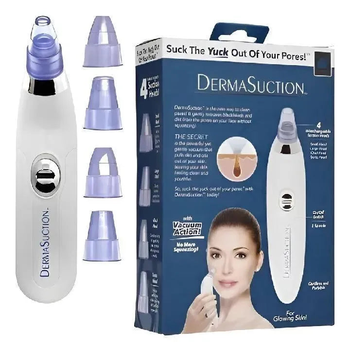 Derma Suction Tool for Clear Skin White Rose Gold